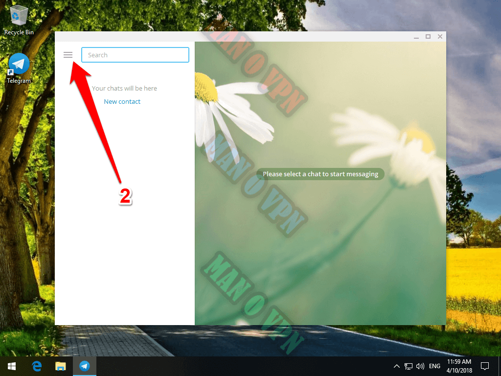وی پی ان تلگرام ویندوز